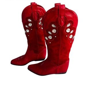 Red Crystal Women's Boots